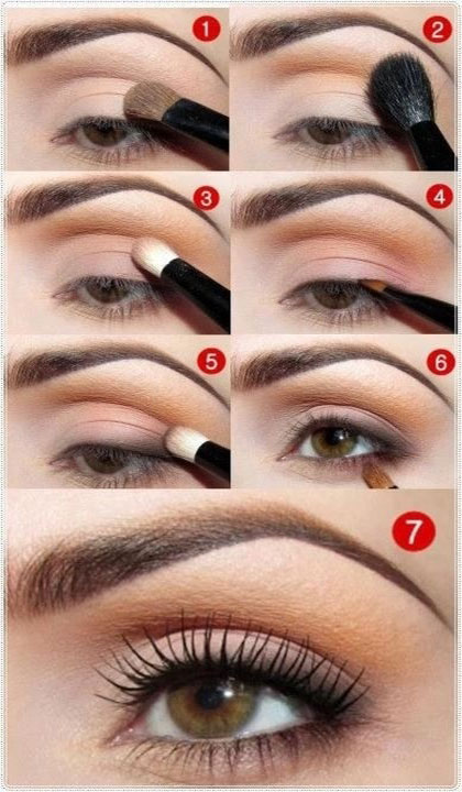 Daytime eye makeup for brown eyes